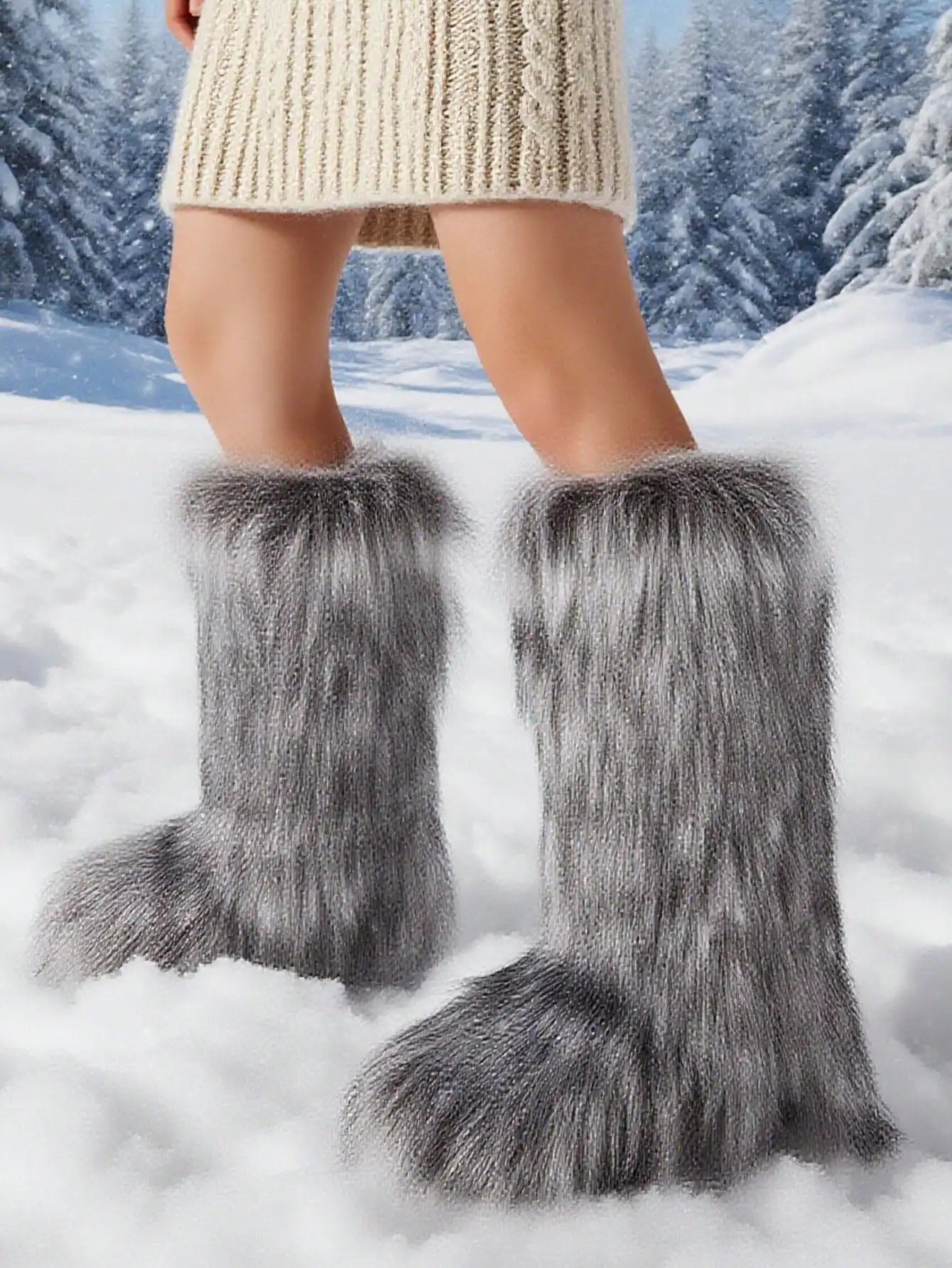Furry Snow Boots